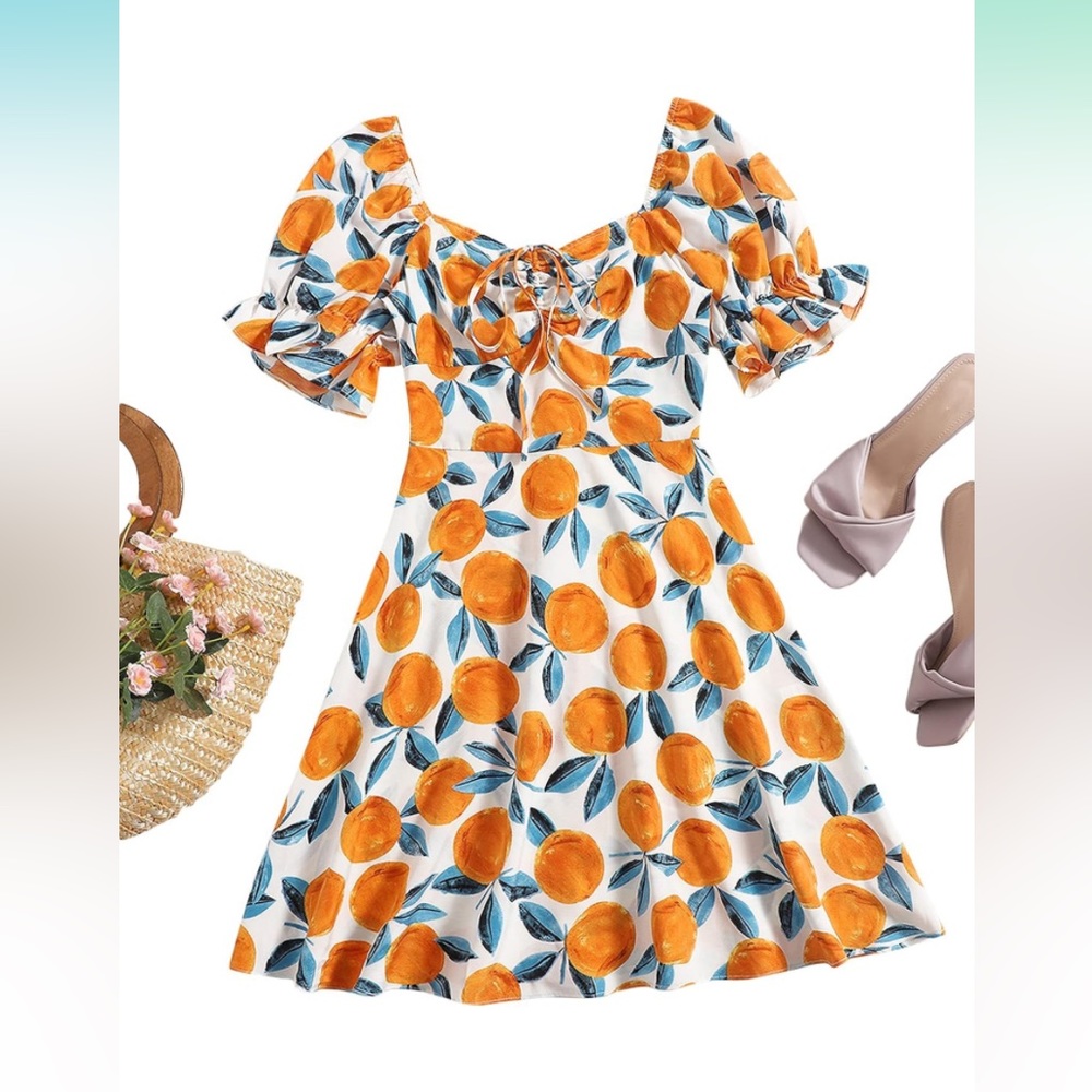 NEW Peaches A-line Summer Dress
